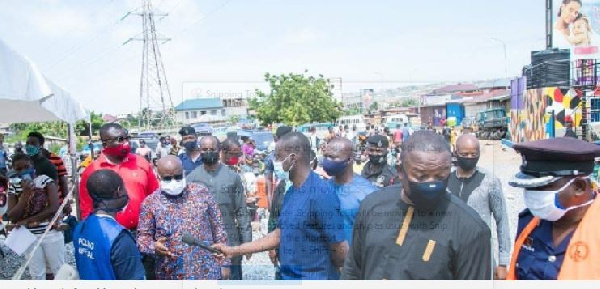 President Akufo-Addo touring some registration centres