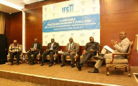 Panelists discussing how to eliminate the country's increasing debt stock for a stronger economy