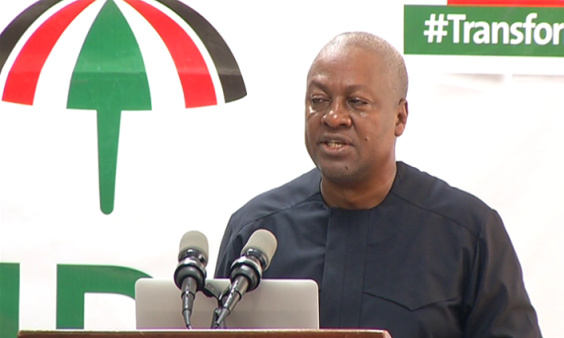 NDC flagbearer, John Dramani Mahama