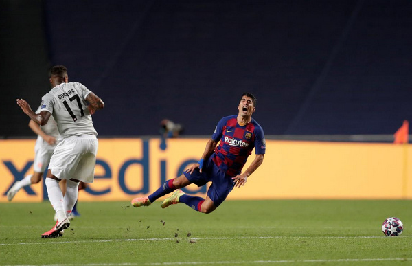 Jerome in action for Bayern against Barcelona