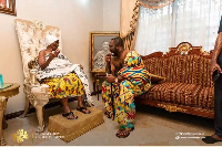 Nana Konadu Yiadom III Asantehemaa and Minister of Energy Dr. Matthew Opoku Prempeh