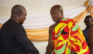 President Mahama and Togbe Afede XIV