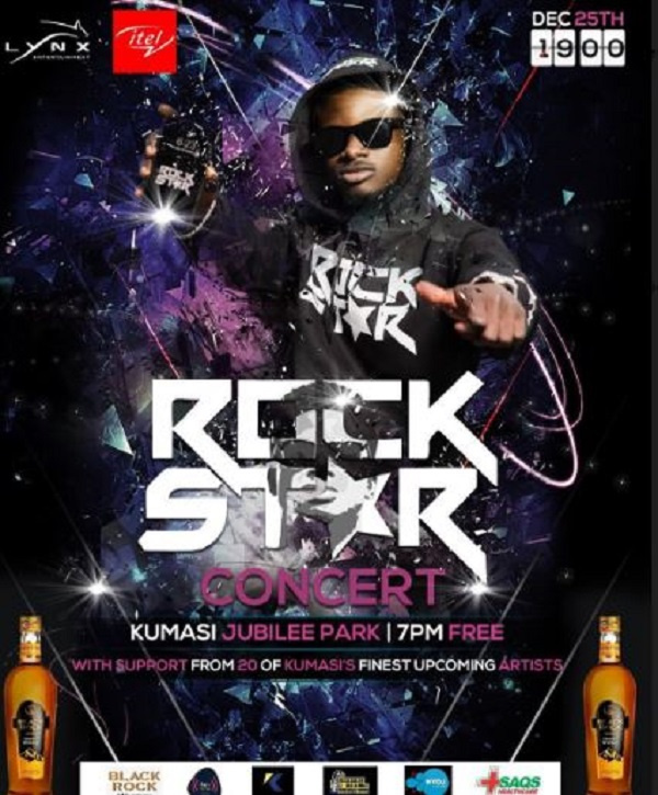 Highlife artiste, Kuami Eugene to host the second edition of Rockstar Concert on December, 25