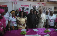 Dr. Addai in a group photograph with guest at the launch of BCI Ghana Walk