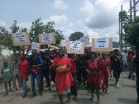 The youth protesting in the streets