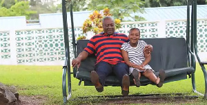 Former President John Dramani Mahama and daughter, Farida