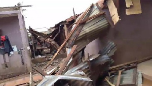 The storm destroyed over 50 houses in Jachie