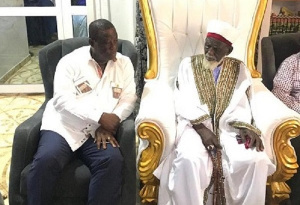 Roads and Highways Minister Kwasi Amoako-Atta with the Chief Imam