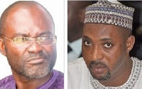 Kennedy Agyapong, Assin Central MP (l) and Muntaka Mubarak, Minority Chief Whip (r)