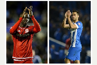 Albert Adomah in enhanced photo with Sam Baldock