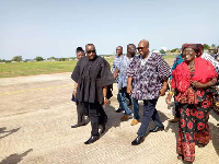 John Dramani Mahama was in the Upper West Region to mourn with the family of the late Chairman Water