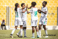 Black Princesses celebrating their victory