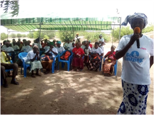 WaterAid Ghana sensitized women women on menstrual hygiene