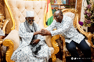 An old photo of Alan Kyerematen when he visited the Chief Imam