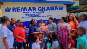 Ewuraba Gives To Orphans