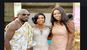 Blogger Nkonkonsa, Victoria Lebene and Yvonne Nelson