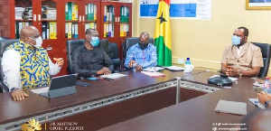 Energy Minister, Dr. Matthew Opoku Prempeh in a meeting with energy stakeholders