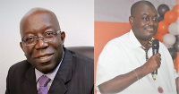 Director-General of SSNIT, Dr John Ofori-Tenkorang and Isaac Bampoe Addo, FORUM Chairman