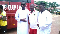 Afro Arab Group of Companies CEO Alhaji Salamu on the left