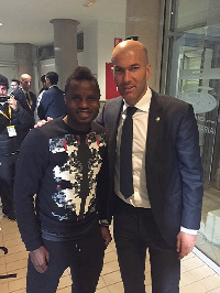 Mubarak Wakaso meets Zinedine Zidane