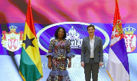 Shirley Ayorkor Botchwey (left), Minister for Foreign Affairs and Regional Integration