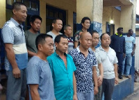 Ten Chinese suspected to be illegal miners have been arrested at Efuanta, a suburb in Tarkwa,