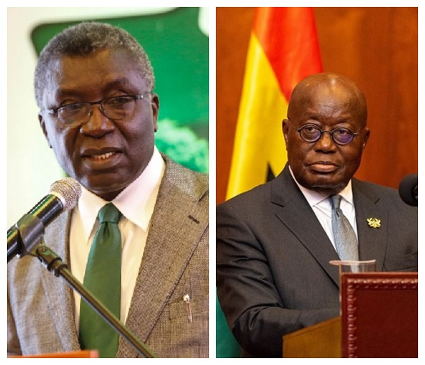 Prof Frimpong-Boateng and President Nana Addo Dankwa Akufo-Addo