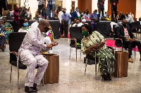 NDC's Flagbearer John Dramani Mahama and his running mate, Prof Jane Naana Opoku-Agyemang