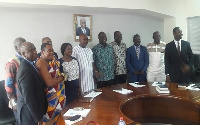 Members of the Ministerial Advisory board with Trade Minister Alan Kyerematen