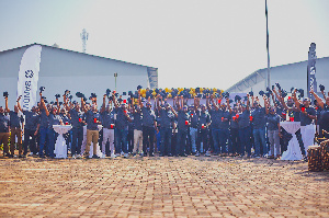 Elated staff of Sandvik Mining and Construction Limited