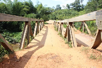 State of the bridge at Akyem Etwereso