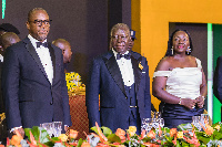 Asantehene, Otumfuo Osei-Tutu II (middle)