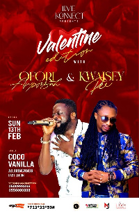 Live Konnect will take place at the Coco Vanilla at East Legon in Accra on  February 13, 2022