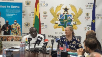 Finance Minister Ken Ofori-Atta with EU delegation