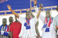 Peter Mac Manu (middle) with some party executives