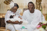 Stonebwoy, Louisa and their daughter Catherine-Jiluda T. Satekla