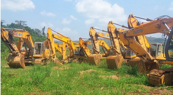 File Photo: The miners do not trust the NDC to return their excavators if they win power