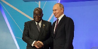 President Nana Addo Dankwa Akufo-Addo with Vladimir Putin