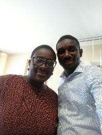 Noble With Mrs Dolly Opoku-Darkwah, Head of diaspora at the Ghana Embassy, Italy