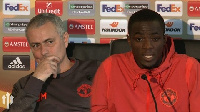 Jose Mourinho and Eric Bailly