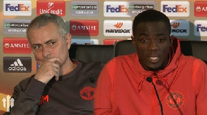 Jose Mourinho and Eric Bailly