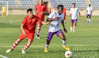 Adolf Otibo scored for his new team in Spain