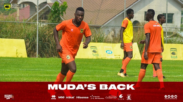 Asante Kotoko midfielder, Mudasiru Salifu