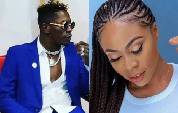 Dancehall artiste, Shatta Wale and his ex-girlfriend, Michy