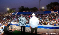 Vice-President, Dr Mahamudu Bawumia addressing the crowd