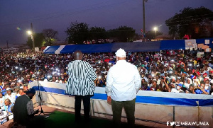 Vice-President, Dr Mahamudu Bawumia addressing the crowd