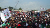 President John Dramani Mahama tours Nsawam Adoagyiri constituency