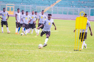 Local Black Stars training