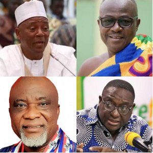 The four are said to have publicly endorsed 'someone' other than NPP's flagbearer Dr. Bawumia