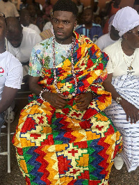 Thomas Partey in royal regalia